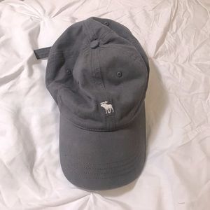 Abercrombie Gray Moose Logo Cap Hat